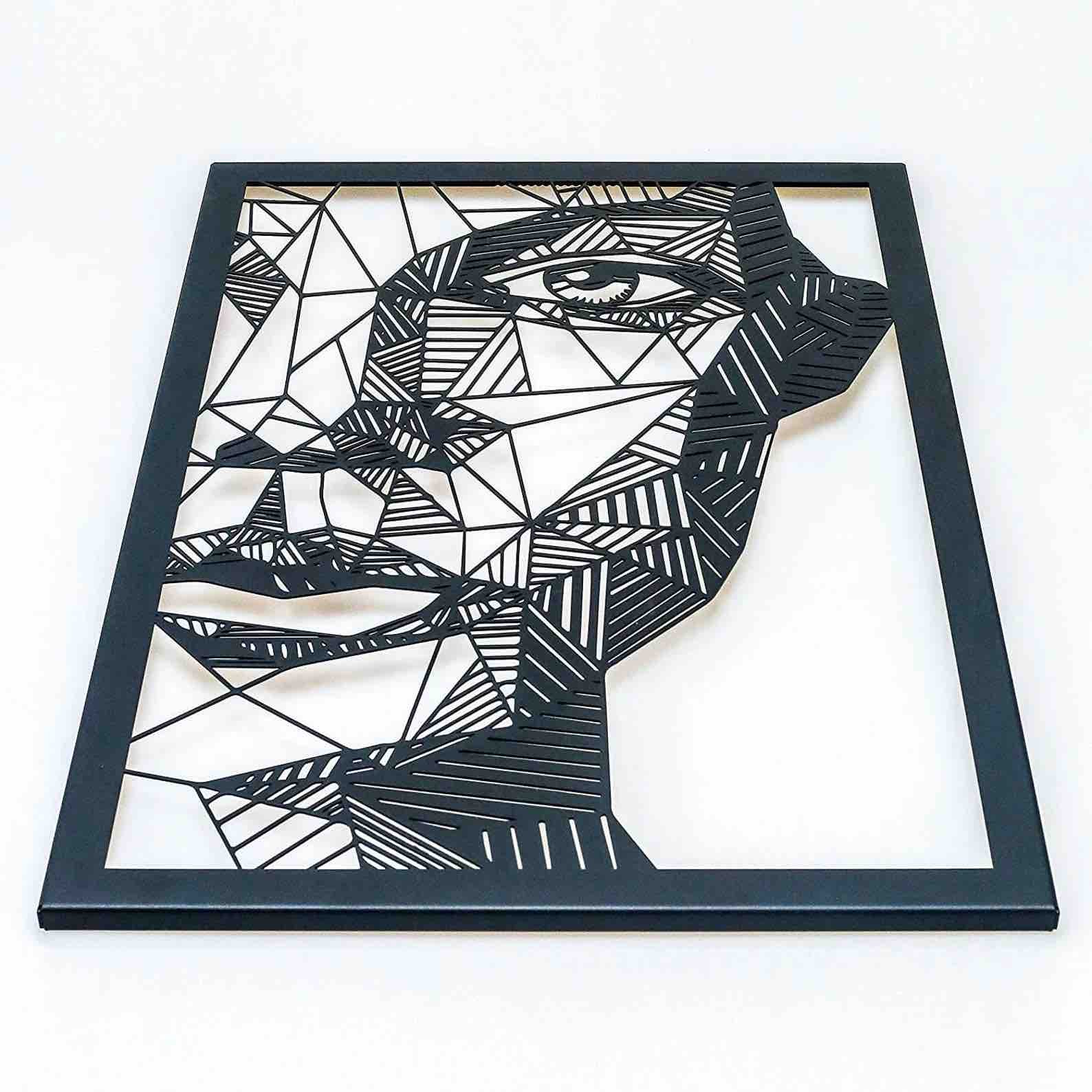 Modern Woman’s Face Wood Wall Art